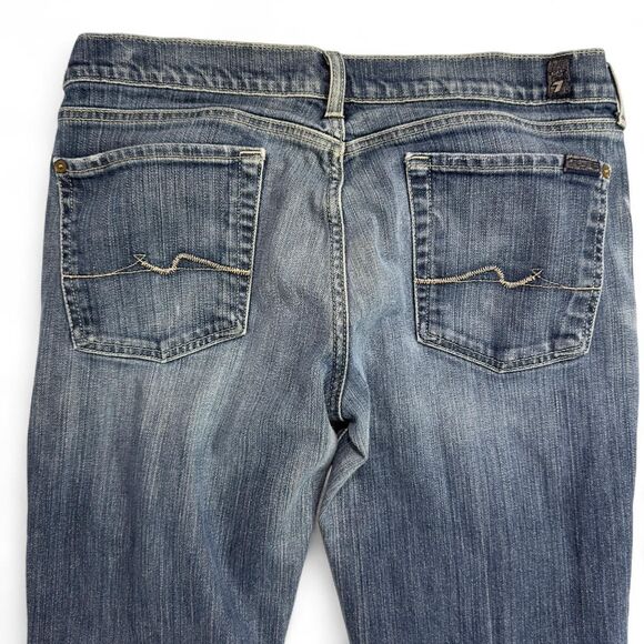 7 For All Mankind Bootcut Jeans Men’s 32x32 Blue Denim Designer Vintage - Picture 1 of 5